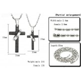 High Quality Cross Titanium Necklace For Lovers 