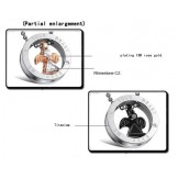 Selling Well all over the World Wing Shape Titanium Necklace For Lovers With Diamond