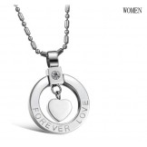 Easy to Use Sweetheart Titanium Necklace For Lovers 