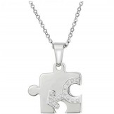 to Have a Long Story Black and White Titanium Necklace For Lovers 