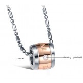 Dependable Performance Endless Love Titanium Necklace For Lovers 