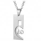 Quality and Quantity Assured White Titanium Necklace For Lovers 