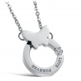 The Queen of Quality Titanium Necklace For Lovers 