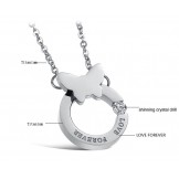 The Queen of Quality Titanium Necklace For Lovers 