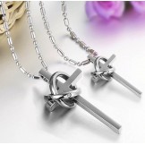 Easy to Use Cross Titanium Necklace For Lovers