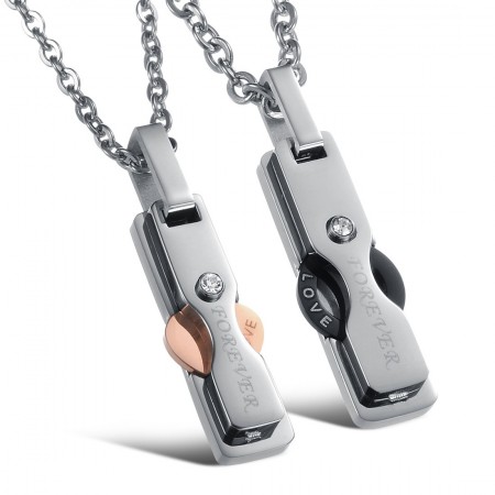 Selling Well all over the World Titanium Necklace For Lovers 