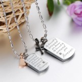 High Quality Elegant Titanium Necklace For Lovers 
