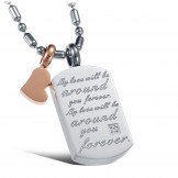 High Quality Elegant Titanium Necklace For Lovers 