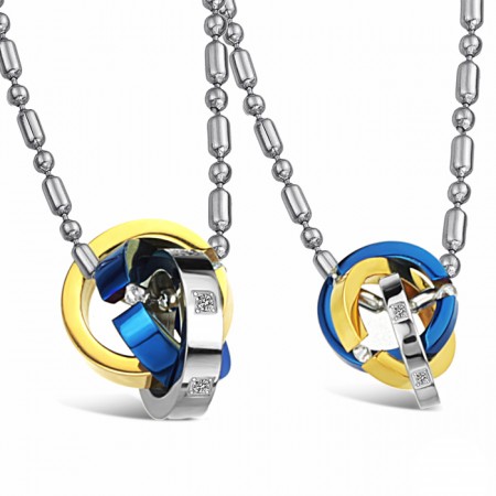 Quality and Quantity Assured Tricyclic Titanium Necklace For Lovers 