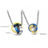 Quality and Quantity Assured Tricyclic Titanium Necklace For Lovers 