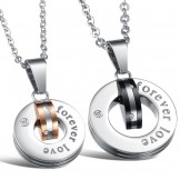 The Queen of Quality Titanium Necklace For Lovers With Rhinestone