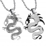 High Quality Dragon Shape Titanium Necklace For Lovers 