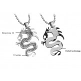 High Quality Dragon Shape Titanium Necklace For Lovers 