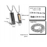Wide Varieties Titanium Necklace For Lovers 