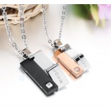 Wide Varieties Titanium Necklace For Lovers With Rhinestone