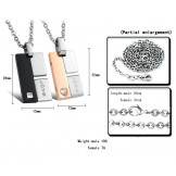 Wide Varieties Titanium Necklace For Lovers With Rhinestone