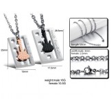 The Queen of Quality Guitar Titanium Necklace For Lovers 