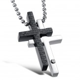 Quality and Quantity Assured Cross Titanium Necklace For Lovers