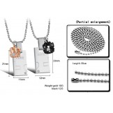 Easy to Use Sweetheart Titanium Necklace For Lovers 