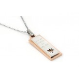 Stable Quality Star Shape Titanium Necklace For Lovers With Rhinestone