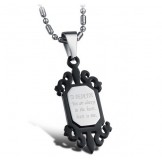 High Quality Classic Medal Titanium Necklace For Lovers 