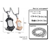 High Quality Classic Medal Titanium Necklace For Lovers 