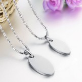 Durable in Use Love Drop Titanium Necklace For Lovers 