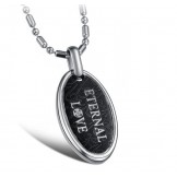 Durable in Use Love Drop Titanium Necklace For Lovers 