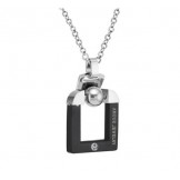 Wide Varieties lock Shape Titanium Necklace For Lovers 