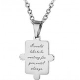 Selling Well all over the World White Titanium Necklace For Lovers 