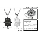 Selling Well all over the World White Titanium Necklace For Lovers 