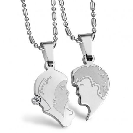 Wide Varieties Titanium Necklace For Lovers 