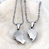 Wide Varieties Titanium Necklace For Lovers 
