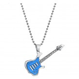Excellent Quality Guitar Shape Titanium Necklace For Lovers 