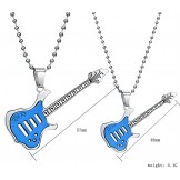 Excellent Quality Guitar Shape Titanium Necklace For Lovers 