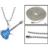 Excellent Quality Guitar Shape Titanium Necklace For Lovers 