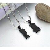 The Queen of Quality Black Titanium Necklace For Lovers 