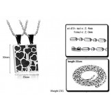 The Queen of Quality Black Titanium Necklace For Lovers 