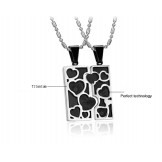 The Queen of Quality Black Titanium Necklace For Lovers 