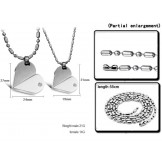 High Quality Sweetheart Titanium Necklace For Lovers