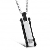 High Quality Titanium Necklace For Lovers With Rhinestone