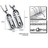 Dependable Performance Cross Titanium Necklace For Lovers