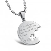 Complete in Specifications Clover Shape Titanium Necklace For Lovers With Rhinestone