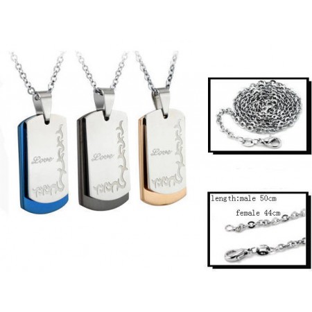 High Quality Titanium Necklace For Lovers 