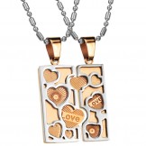 Easy to Use Titanium Necklace For Lovers 
