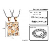 Easy to Use Titanium Necklace For Lovers 