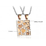 Easy to Use Titanium Necklace For Lovers 