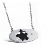 The Queen of Quality Titanium Necklace For Lovers With Rhinestone