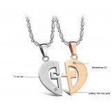 Reliable Reputation Sweetheart Titanium Necklace For Lovers 