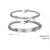 Easy to Use Fashion Titanium Bracelet For Lovers 